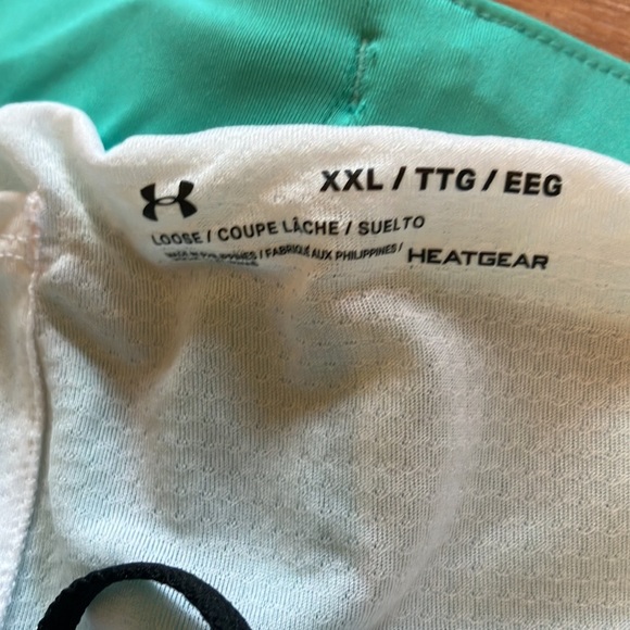 Under Armour NWT Teal HeatGear Shorts - Picture 3 of 7